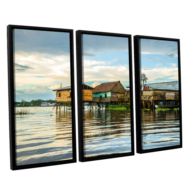 Highland Dunes Amazon Beach House by Ramona Murdock 3 Piece Print on